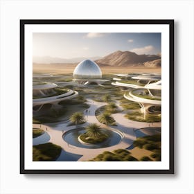 Futuristic City 282 Art Print