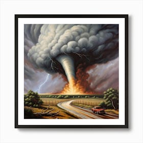 1999 F5 Bridge Creek, OK Tornado Art Print