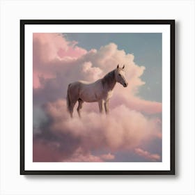 Horse In The Clouds 14 Art Print