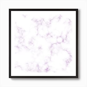 Glassy Purple Marble Art Print