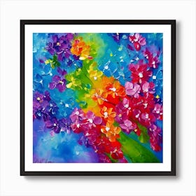 An Artistic Painting Suitable For Hanging On The Wall With Bright Colors And A Beautiful Background (2) (1) Art Print