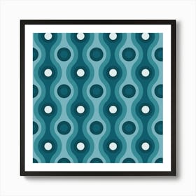 Modern Retro Pattern 29 Art Print