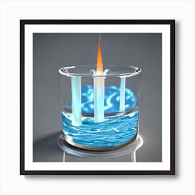 Candle In A Glass 1 Art Print
