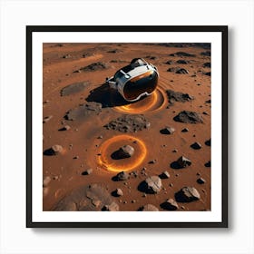 Vr Headset On Mars Art Print