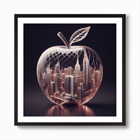 Apple City Art Print