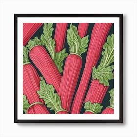 Rhubarb As A Logo (37) Art Print