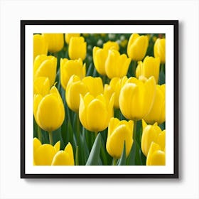 Yellow Lucky flowers Art Print