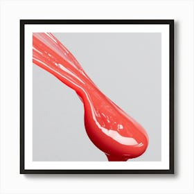 Red Liquid - Liquid Stock Videos & Royalty-Free Footage Art Print