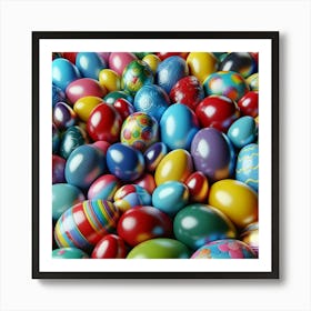 Colorful Eggs Art Print