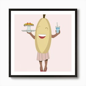 Banana Woman Art Print