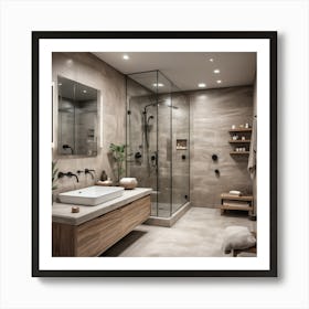 Modern Bathroom art 1 Art Print