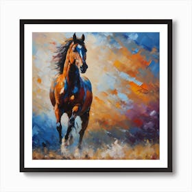 Horse Galloping Art Print