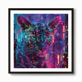 Cat In The City 3 Art Print