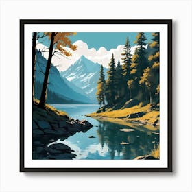 Evergreen Harmony Art Print