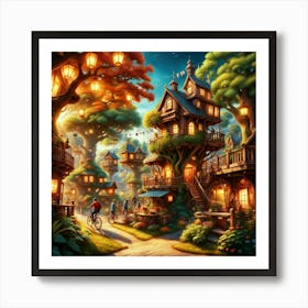 Fairytale Town Art Print