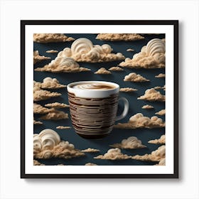 Coffee And Clouds Art Print