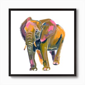 African Elephant 03 1 Art Print
