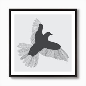 Grey Bird Art Print