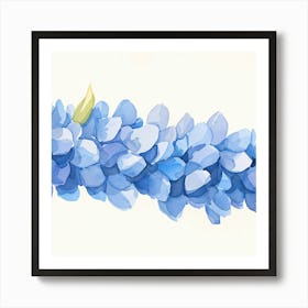 Blue Hydrangeas Art Print