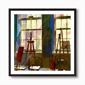 In the art room Art Print