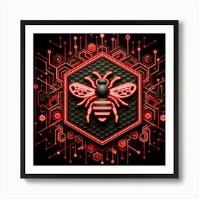 Bee Logo Art Print