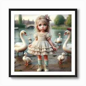 Swans 6 Art Print