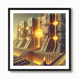 Sunfire Gates Converted Art Print