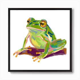 Green Tree Frog 01 Art Print