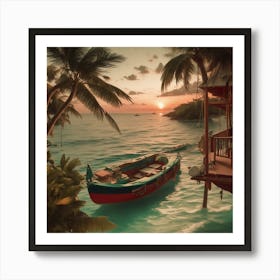 Default A Tropical Island House With A Swing In The Front Of 1 Ec960ab4 4d0e 470a A35d A7450922ee4f 0 (1) Art Print