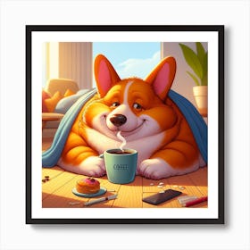 Corgi Dog Art Print