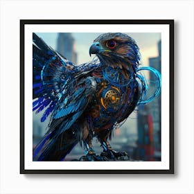 Futuristic Eagle 1 Art Print