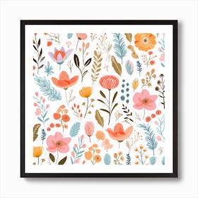 Floral Pattern 2 Art Print