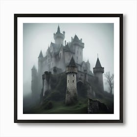Castle In The Fog 1 Art Print
