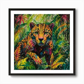 Jaguar In The Jungle Art Print