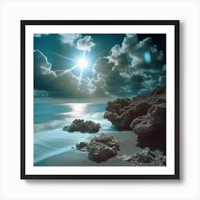 Sunrise Over The Ocean Poster