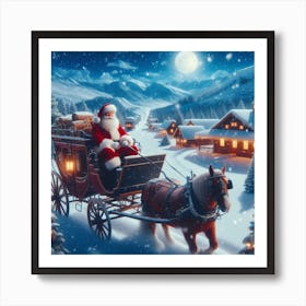 Christmas Santa Claus Art Print