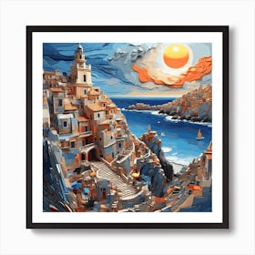 City By The Sea Art Print