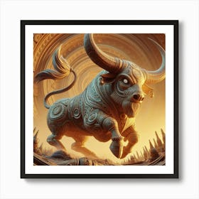 Bull Of The Gods Art Print