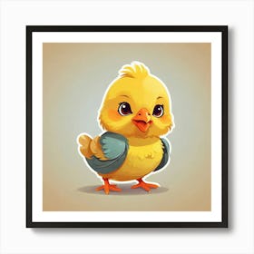Cute Little Chicken Art Print