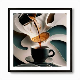 Coffee Pouring 28 Art Print