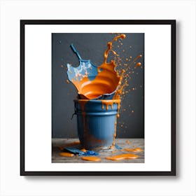 Splashing Paint Art Print