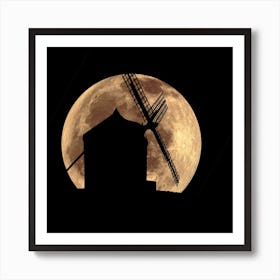 Windmill Square Art Print