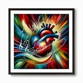 Heart Of Music Art Print