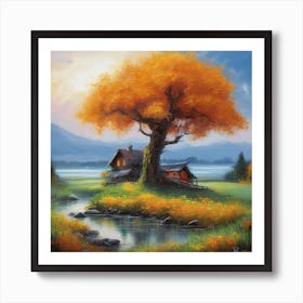 Autumn Tree Art Print