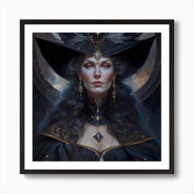 Witch Of The Night 1 Art Print