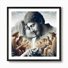 Jesus And His Bride Art Print