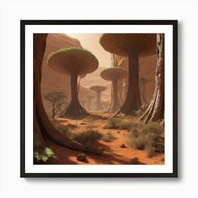 Desert Landscape paintings art print 2 Art Print