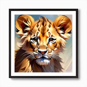 Lion Cub Art Print