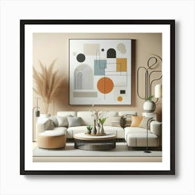 Minimalist Abstract Paintings For Living Room (2) Art Print