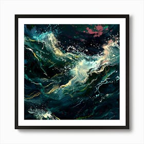 Abstract Ocean Painting Art Print